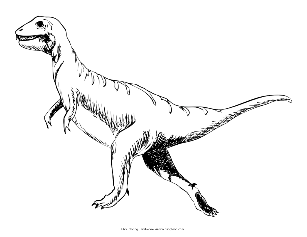 Раскраска: динозавр (Животные) #5679 - Бесплатные раскраски для печати