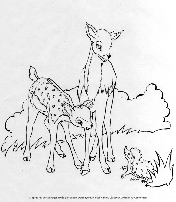 Раскраска: лань (Животные) #1155 - Бесплатные раскраски для печати