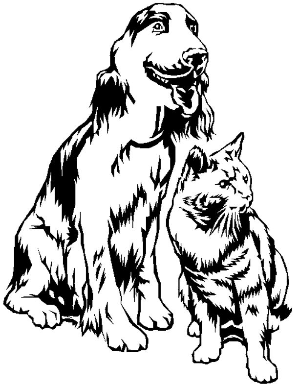 Раскраска: собака (Животные) #3165 - Бесплатные раскраски для печати