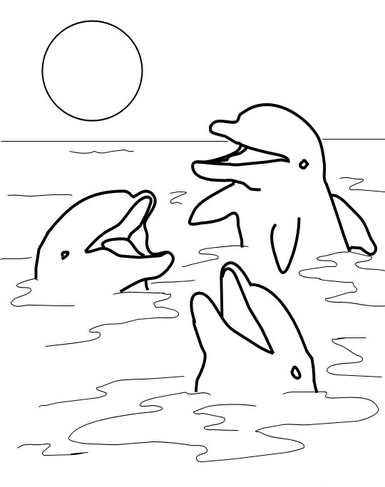 Раскраска: дельфин (Животные) #5104 - Бесплатные раскраски для печати