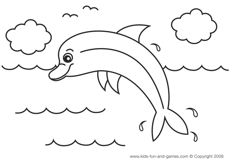 Раскраска: дельфин (Животные) #5105 - Бесплатные раскраски для печати