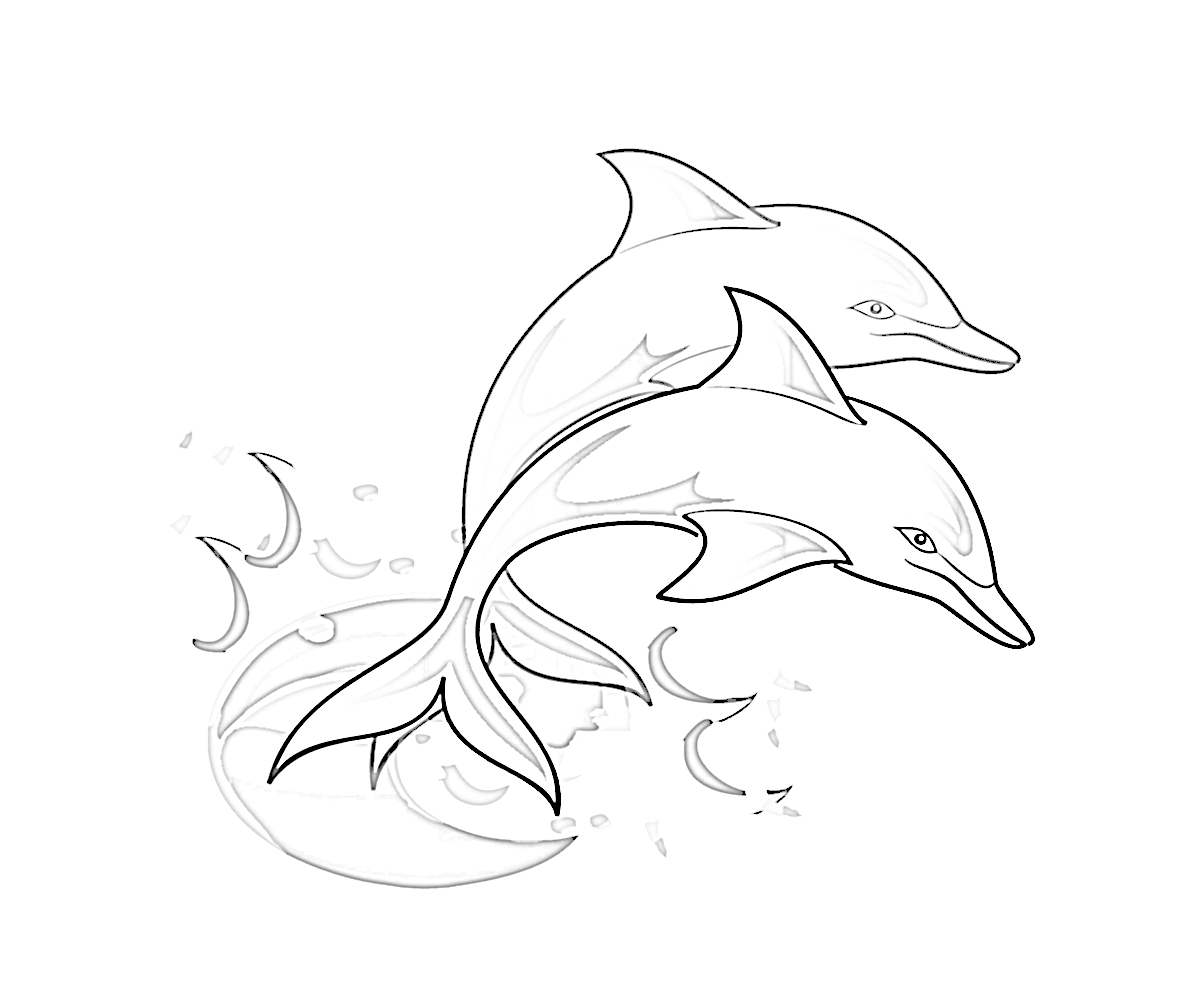 Раскраска: дельфин (Животные) #5113 - Бесплатные раскраски для печати