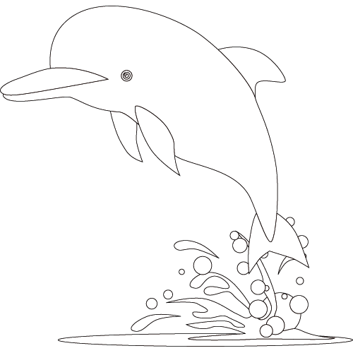 Раскраска: дельфин (Животные) #5143 - Бесплатные раскраски для печати