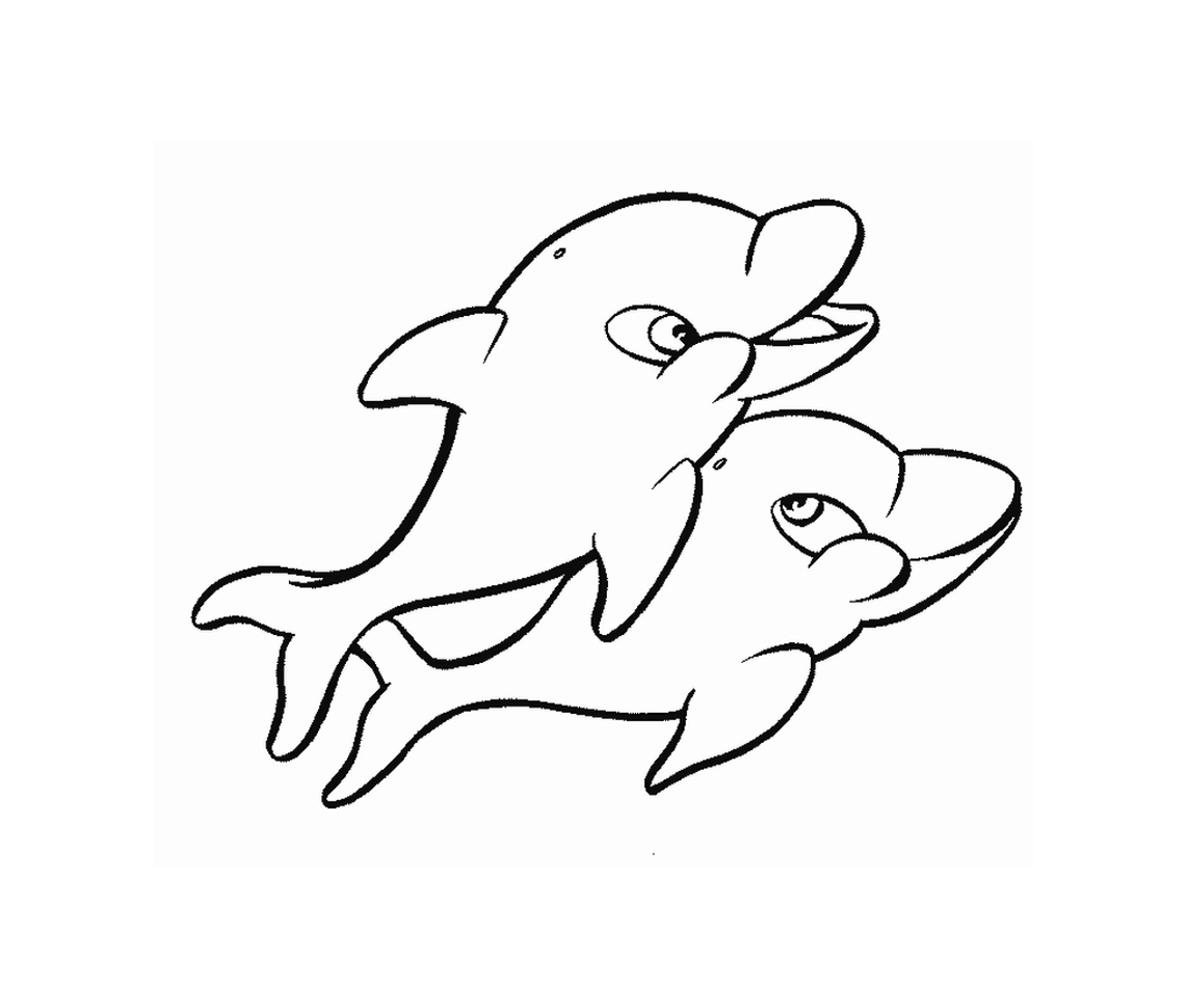 Раскраска: дельфин (Животные) #5176 - Бесплатные раскраски для печати