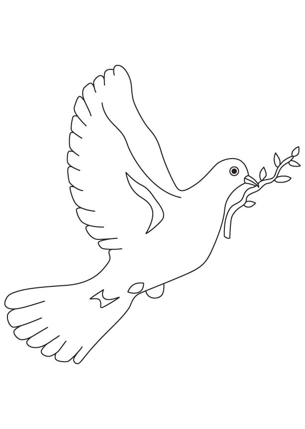 Раскраска: голубь (Животные) #3892 - Бесплатные раскраски для печати
