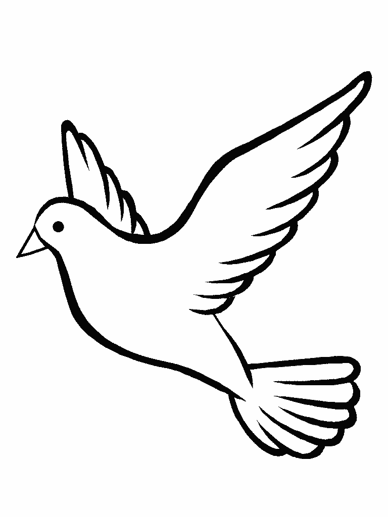 Раскраска: голубь (Животные) #3912 - Бесплатные раскраски для печати