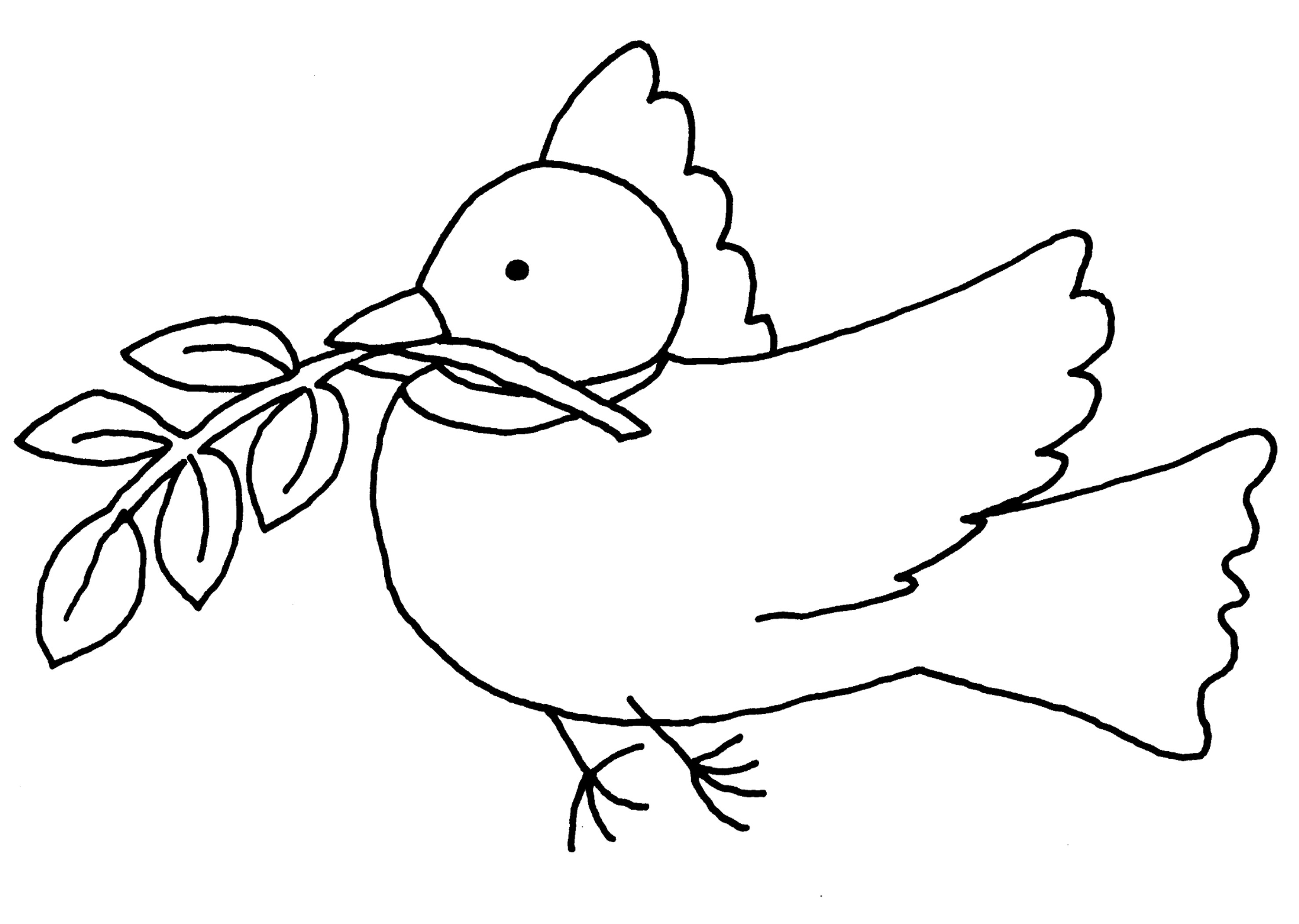 Раскраска: голубь (Животные) #3913 - Бесплатные раскраски для печати