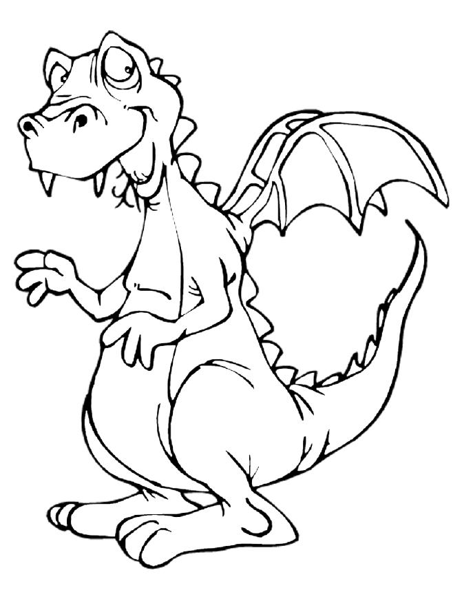 Раскраска: дракон (Животные) #5699 - Бесплатные раскраски для печати