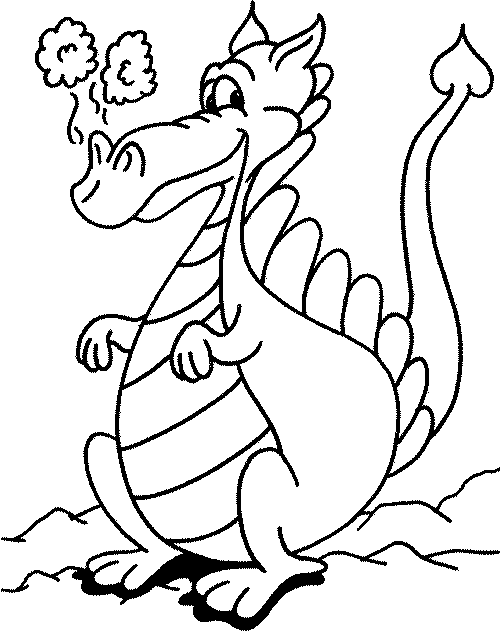 Раскраска: дракон (Животные) #5702 - Бесплатные раскраски для печати