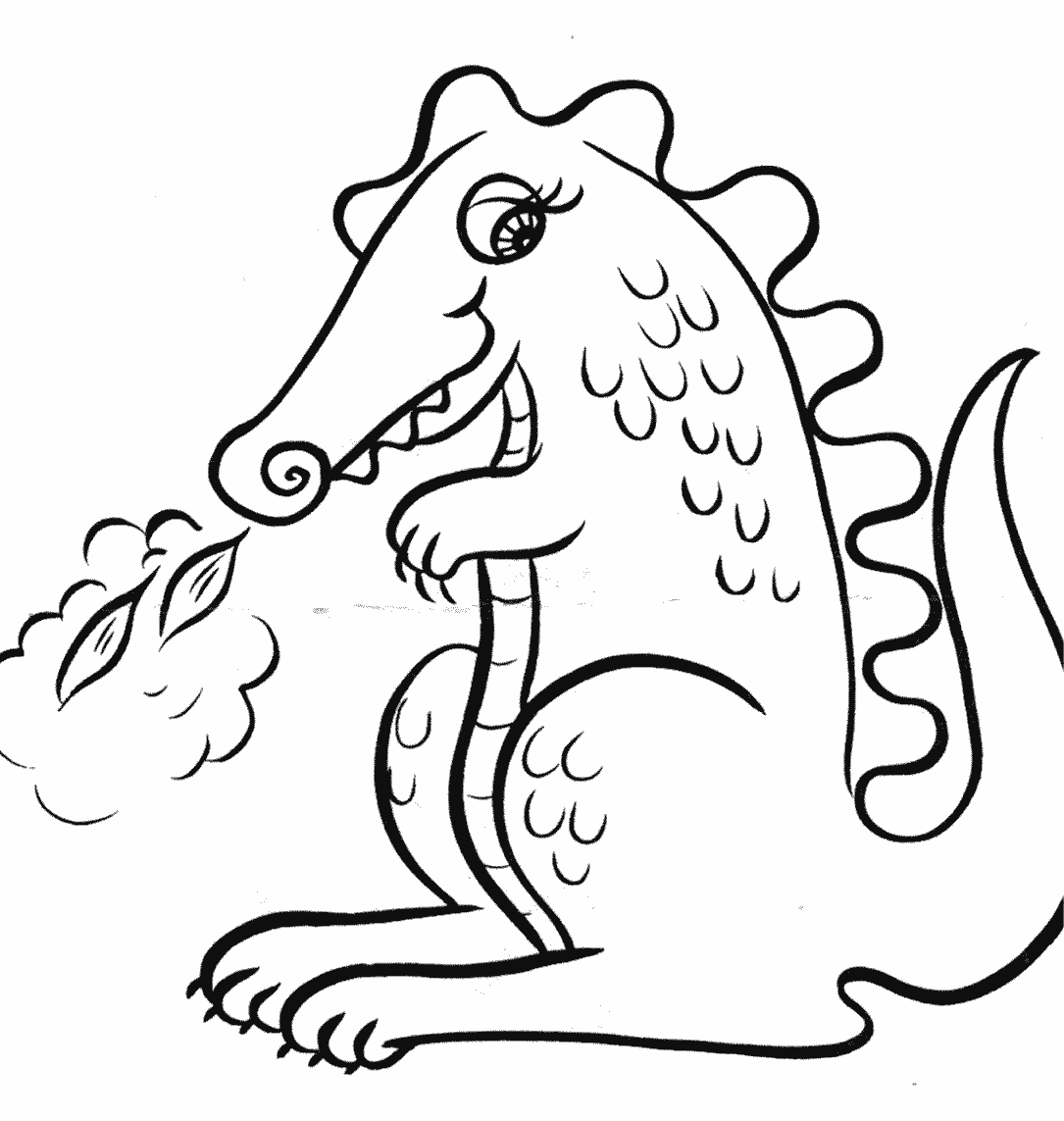 Раскраска: дракон (Животные) #5744 - Бесплатные раскраски для печати