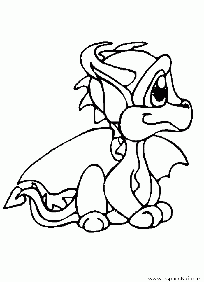 Раскраска: дракон (Животные) #5767 - Бесплатные раскраски для печати