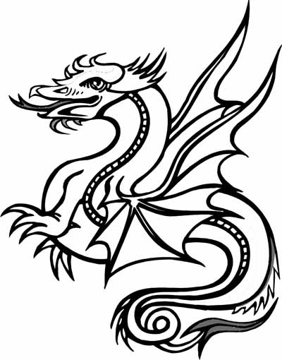 Раскраска: дракон (Животные) #5778 - Бесплатные раскраски для печати