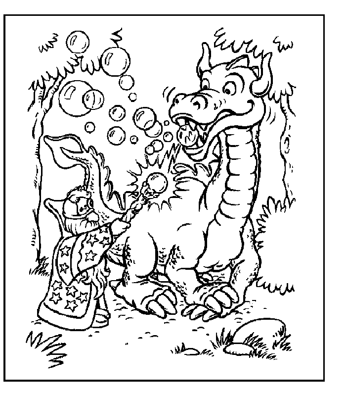 Раскраска: дракон (Животные) #5781 - Бесплатные раскраски для печати