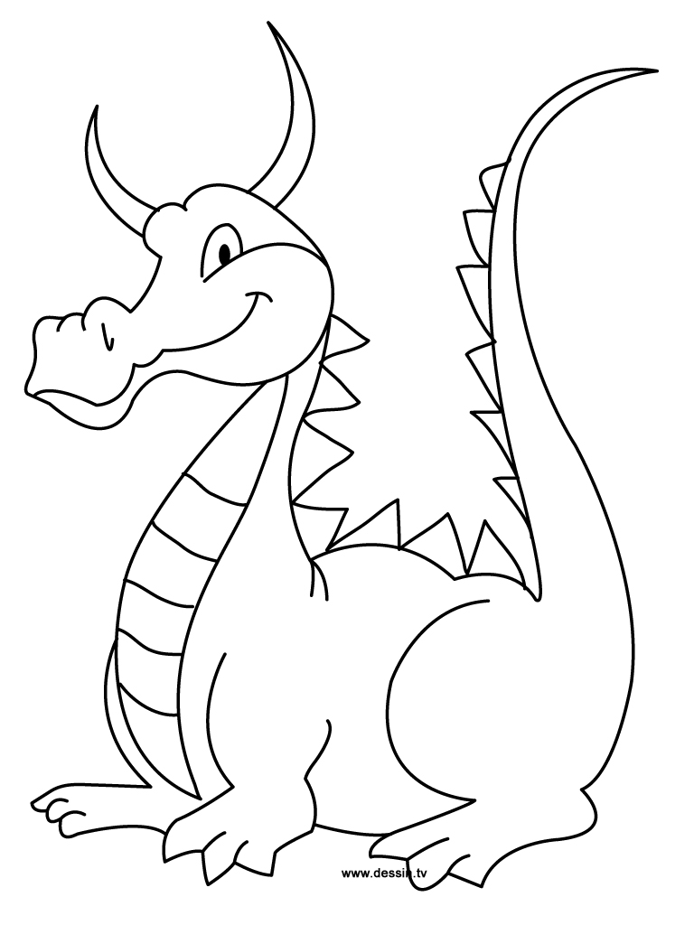 Раскраска: дракон (Животные) #5802 - Бесплатные раскраски для печати