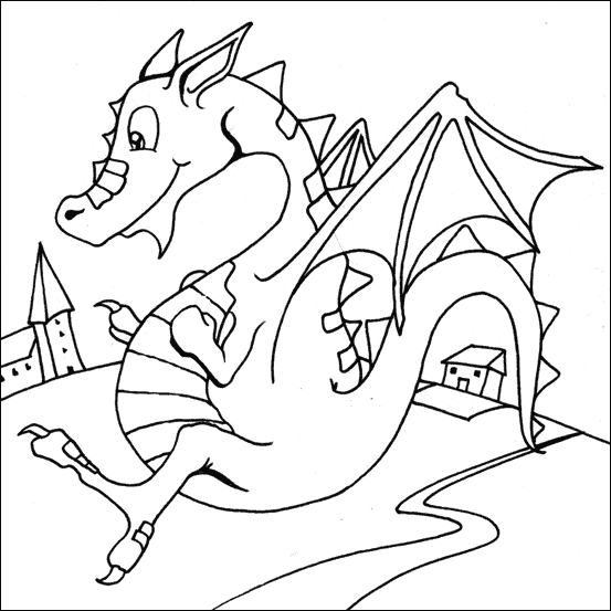 Раскраска: дракон (Животные) #5804 - Бесплатные раскраски для печати