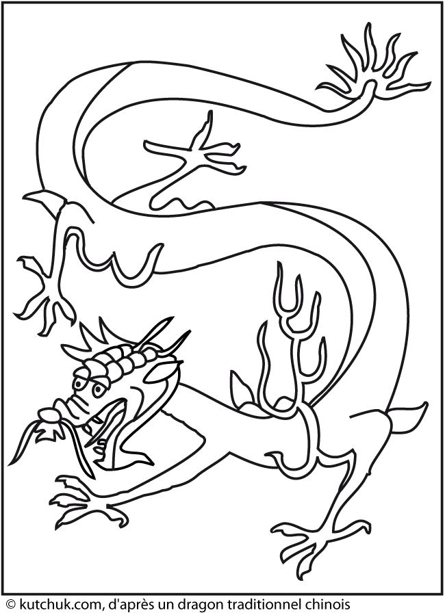 Раскраска: дракон (Животные) #5810 - Бесплатные раскраски для печати