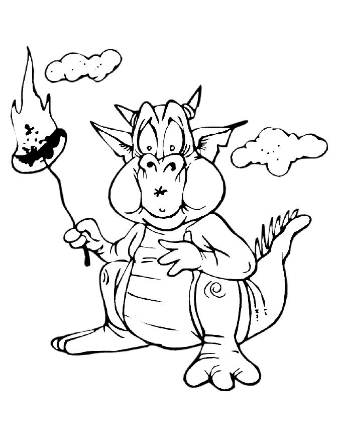 Раскраска: дракон (Животные) #5815 - Бесплатные раскраски для печати