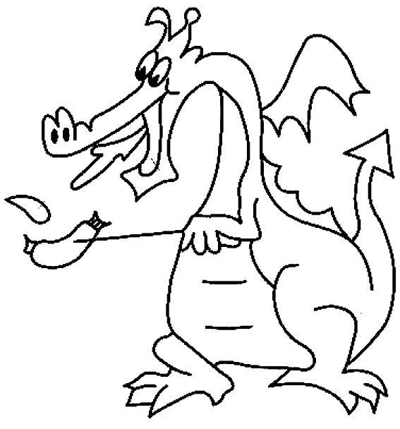 Раскраска: дракон (Животные) #5823 - Бесплатные раскраски для печати