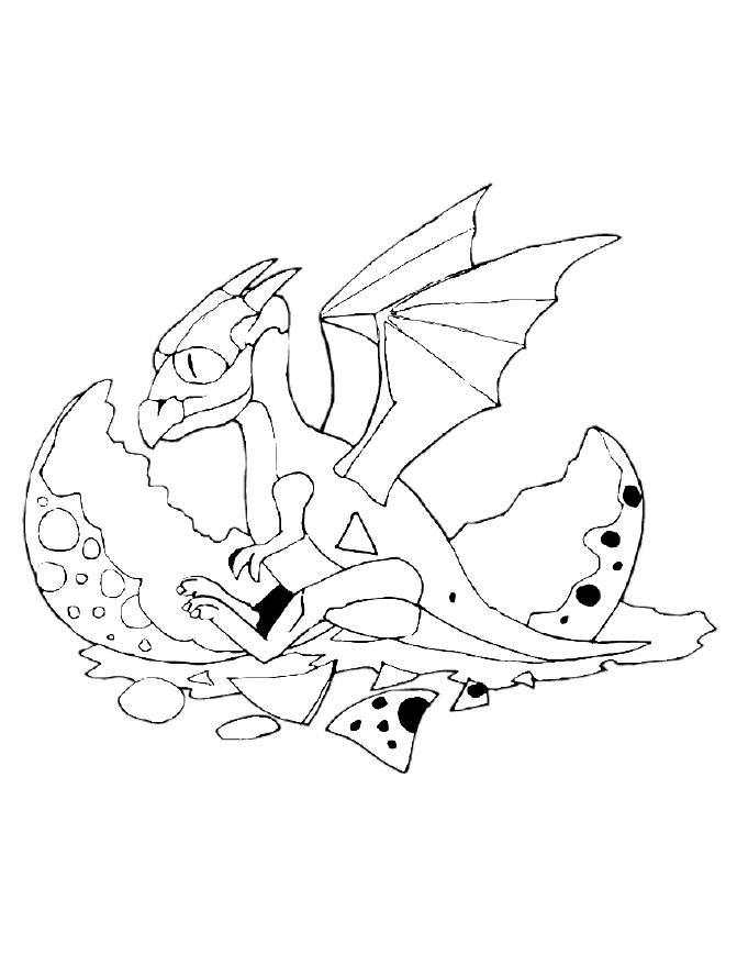 Раскраска: дракон (Животные) #5852 - Бесплатные раскраски для печати
