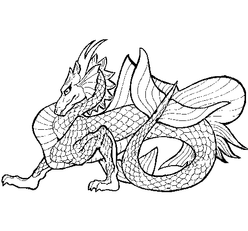 Раскраска: дракон (Животные) #5870 - Бесплатные раскраски для печати