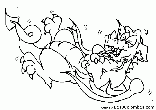 Раскраска: дракон (Животные) #5872 - Бесплатные раскраски для печати