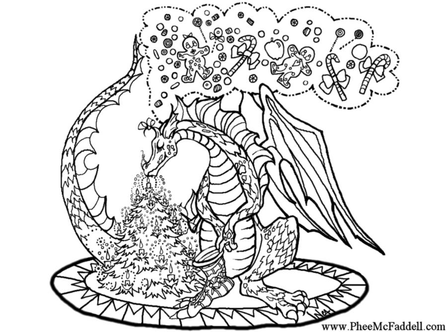 Раскраска: дракон (Животные) #5874 - Бесплатные раскраски для печати