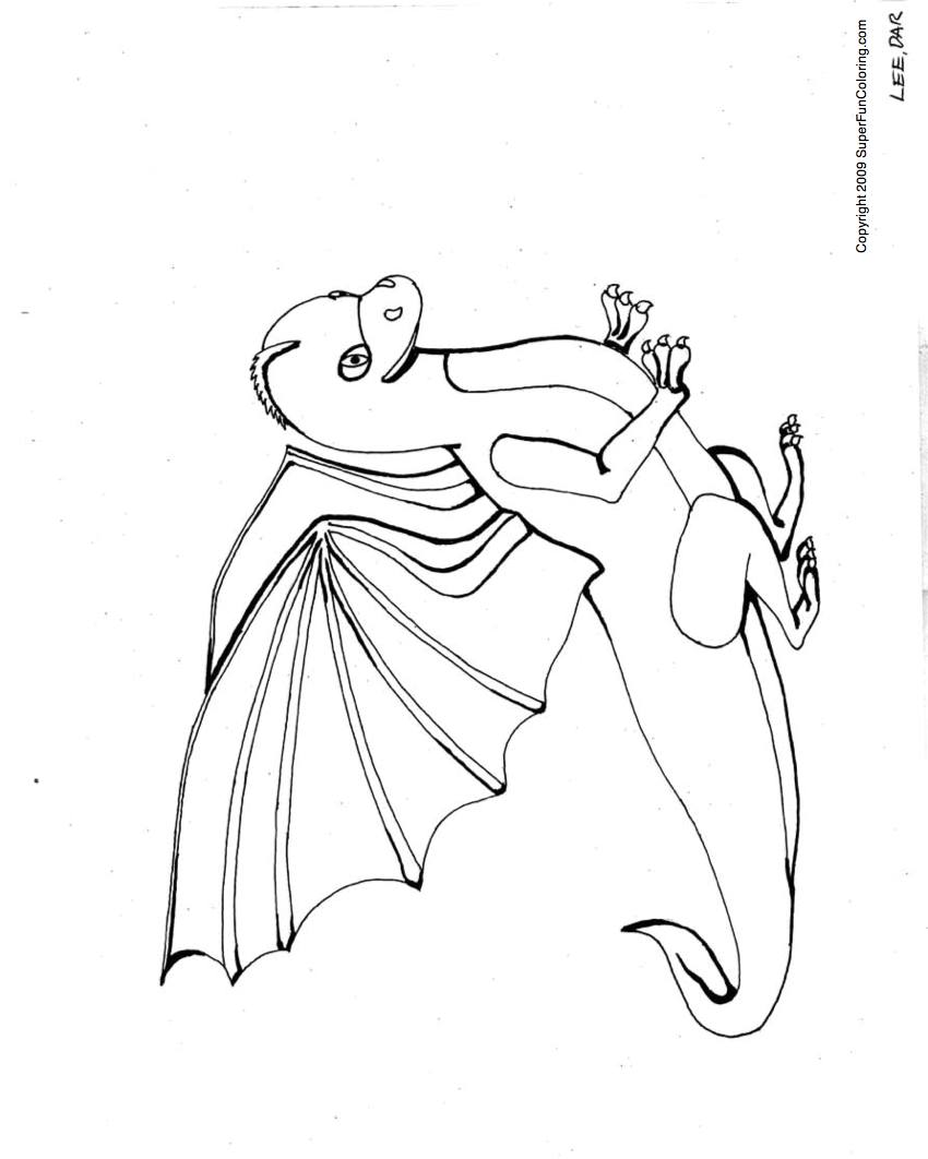 Раскраска: дракон (Животные) #5889 - Бесплатные раскраски для печати