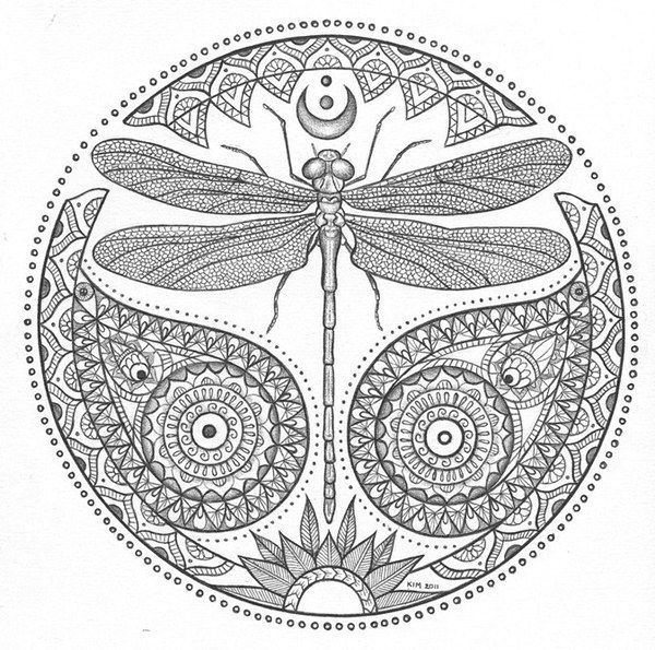 Раскраска: стрекоза (Животные) #9951 - Бесплатные раскраски для печати