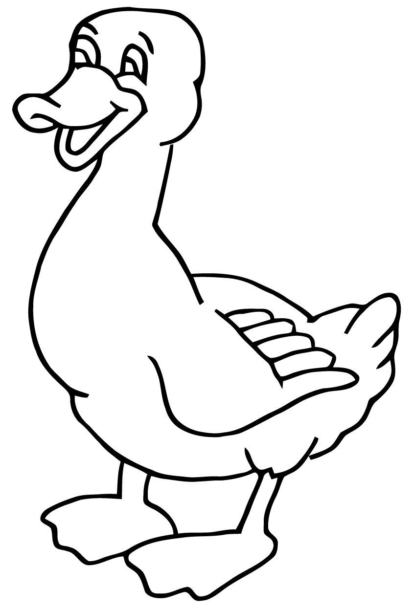 Раскраска: утка (Животные) #1463 - Бесплатные раскраски для печати
