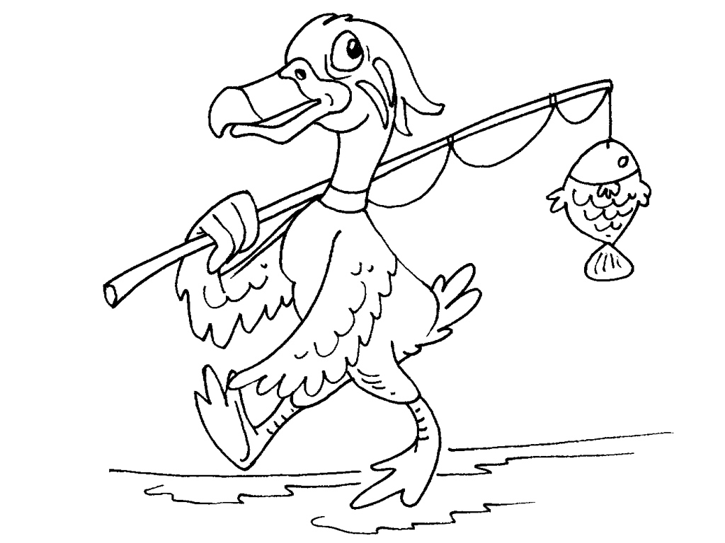 Раскраска: утка (Животные) #1500 - Бесплатные раскраски для печати