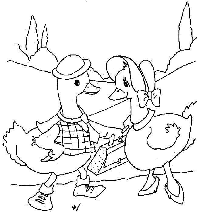 Раскраска: утка (Животные) #1533 - Бесплатные раскраски для печати