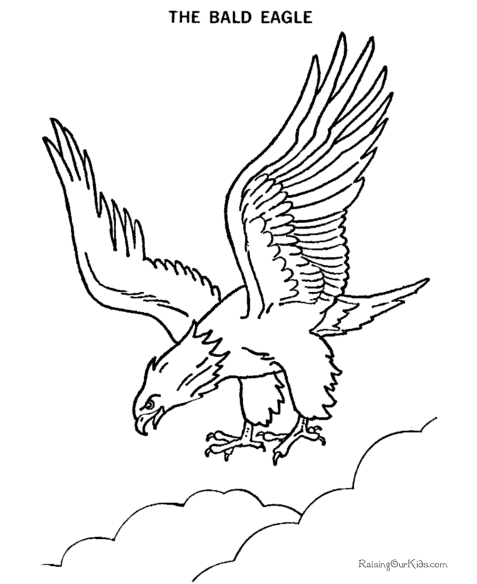Раскраска: орел (Животные) #293 - Бесплатные раскраски для печати