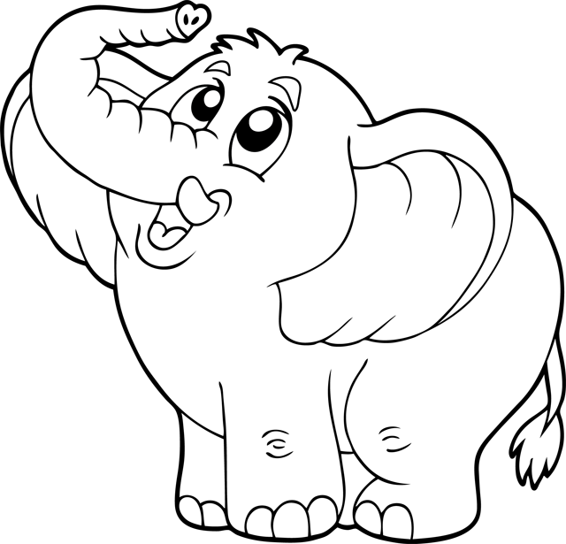 Раскраска: слон (Животные) #6296 - Бесплатные раскраски для печати
