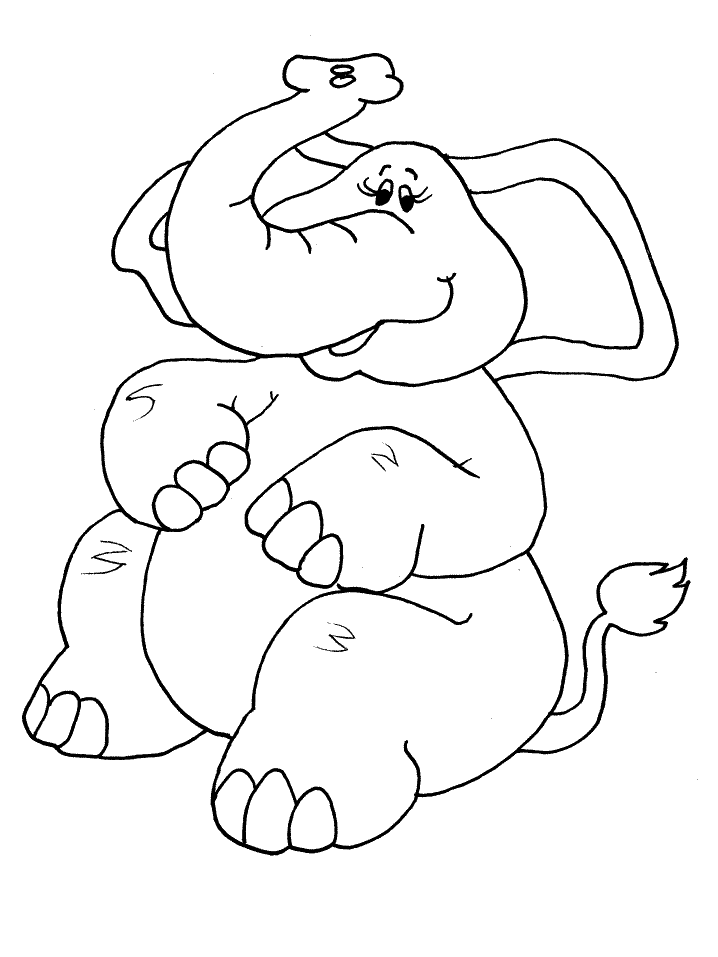 Раскраска: слон (Животные) #6308 - Бесплатные раскраски для печати