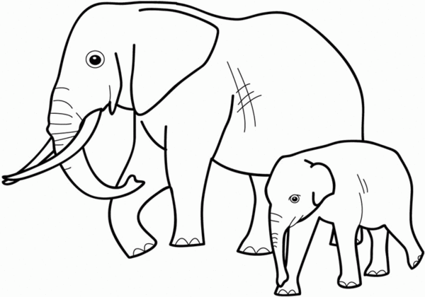 Раскраска: слон (Животные) #6322 - Бесплатные раскраски для печати