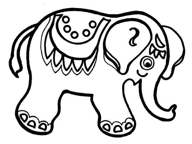 Раскраска: слон (Животные) #6323 - Бесплатные раскраски для печати