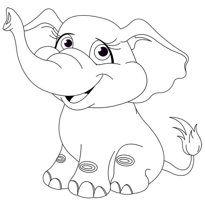Раскраска: слон (Животные) #6324 - Бесплатные раскраски для печати