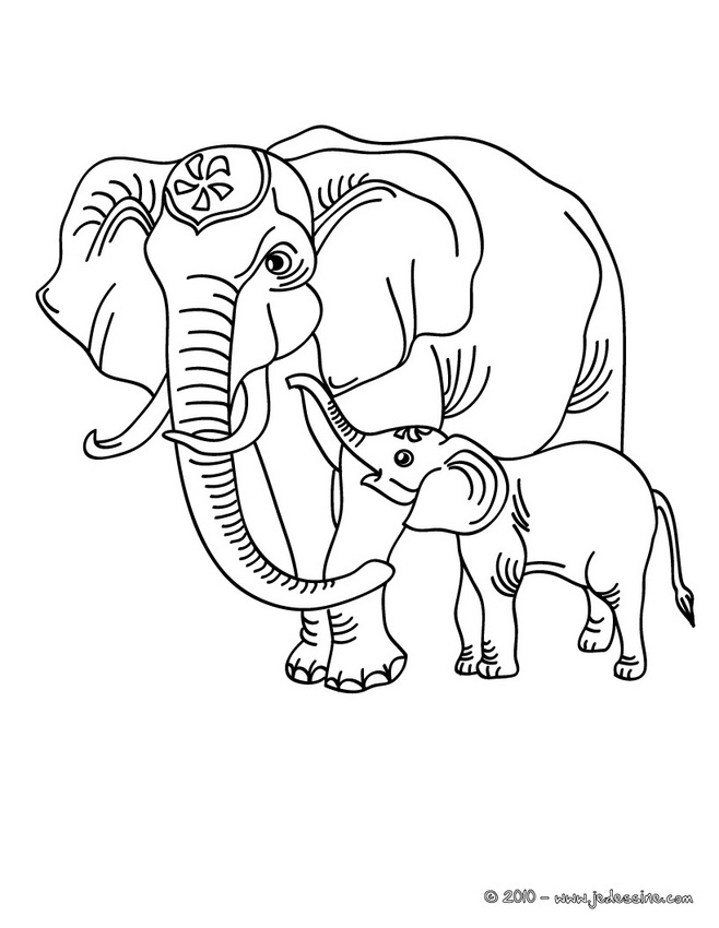 Раскраска: слон (Животные) #6337 - Бесплатные раскраски для печати