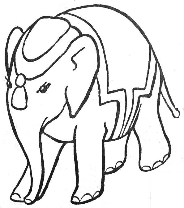 Раскраска: слон (Животные) #6338 - Бесплатные раскраски для печати