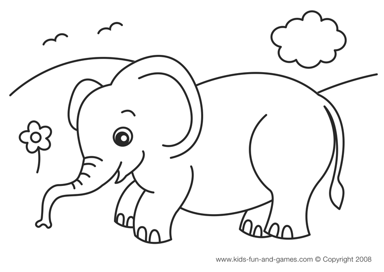 Раскраска: слон (Животные) #6340 - Бесплатные раскраски для печати