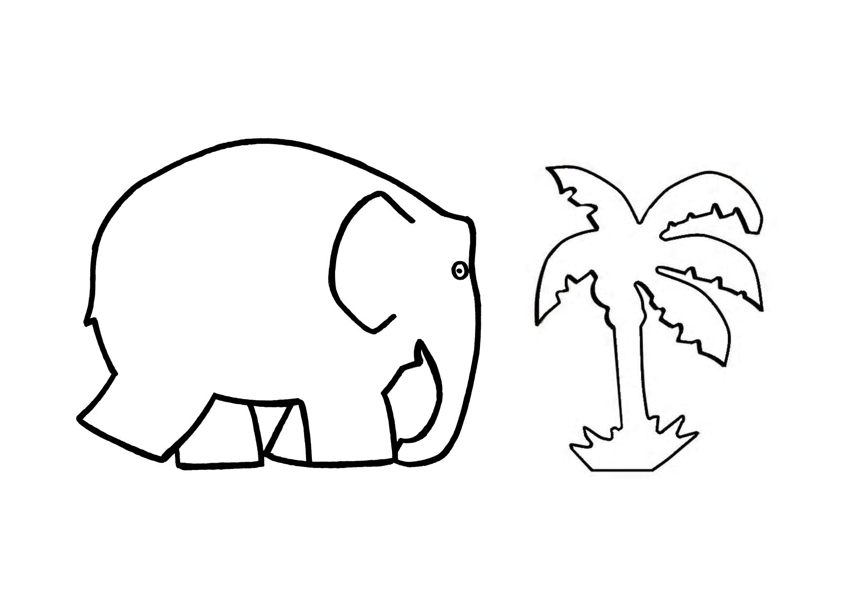 Раскраска: слон (Животные) #6352 - Бесплатные раскраски для печати
