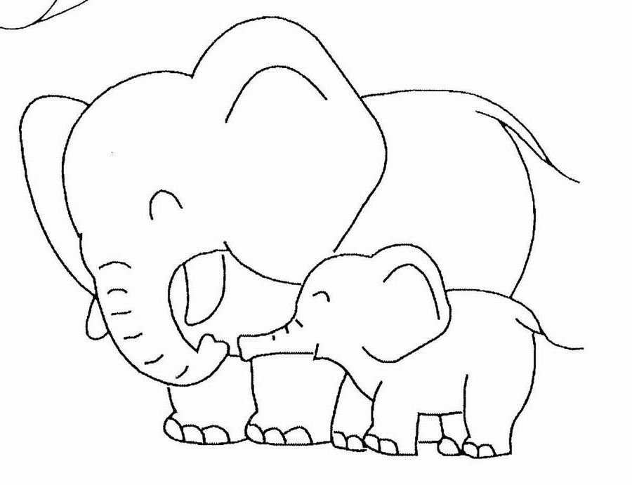 Раскраска: слон (Животные) #6355 - Бесплатные раскраски для печати
