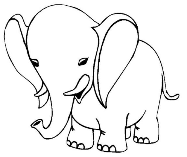 Раскраска: слон (Животные) #6367 - Бесплатные раскраски для печати