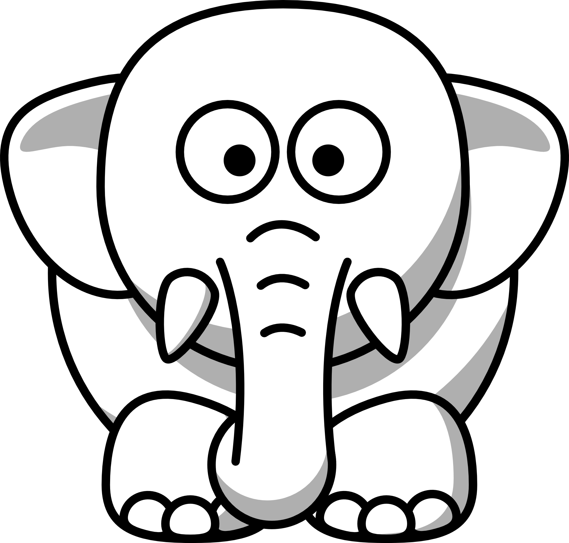 Раскраска: слон (Животные) #6370 - Бесплатные раскраски для печати