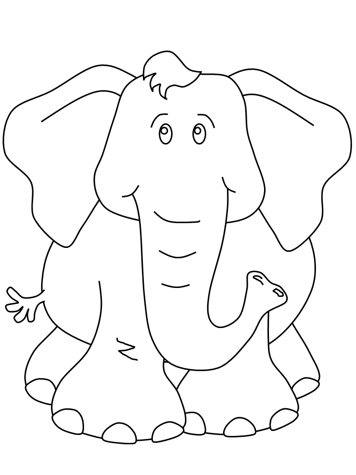 Раскраска: слон (Животные) #6385 - Бесплатные раскраски для печати