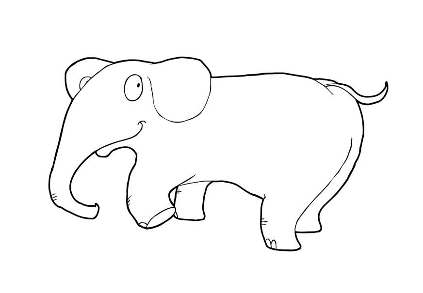 Раскраска: слон (Животные) #6390 - Бесплатные раскраски для печати
