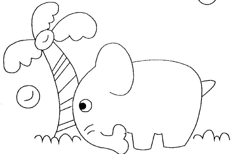 Раскраска: слон (Животные) #6399 - Бесплатные раскраски для печати