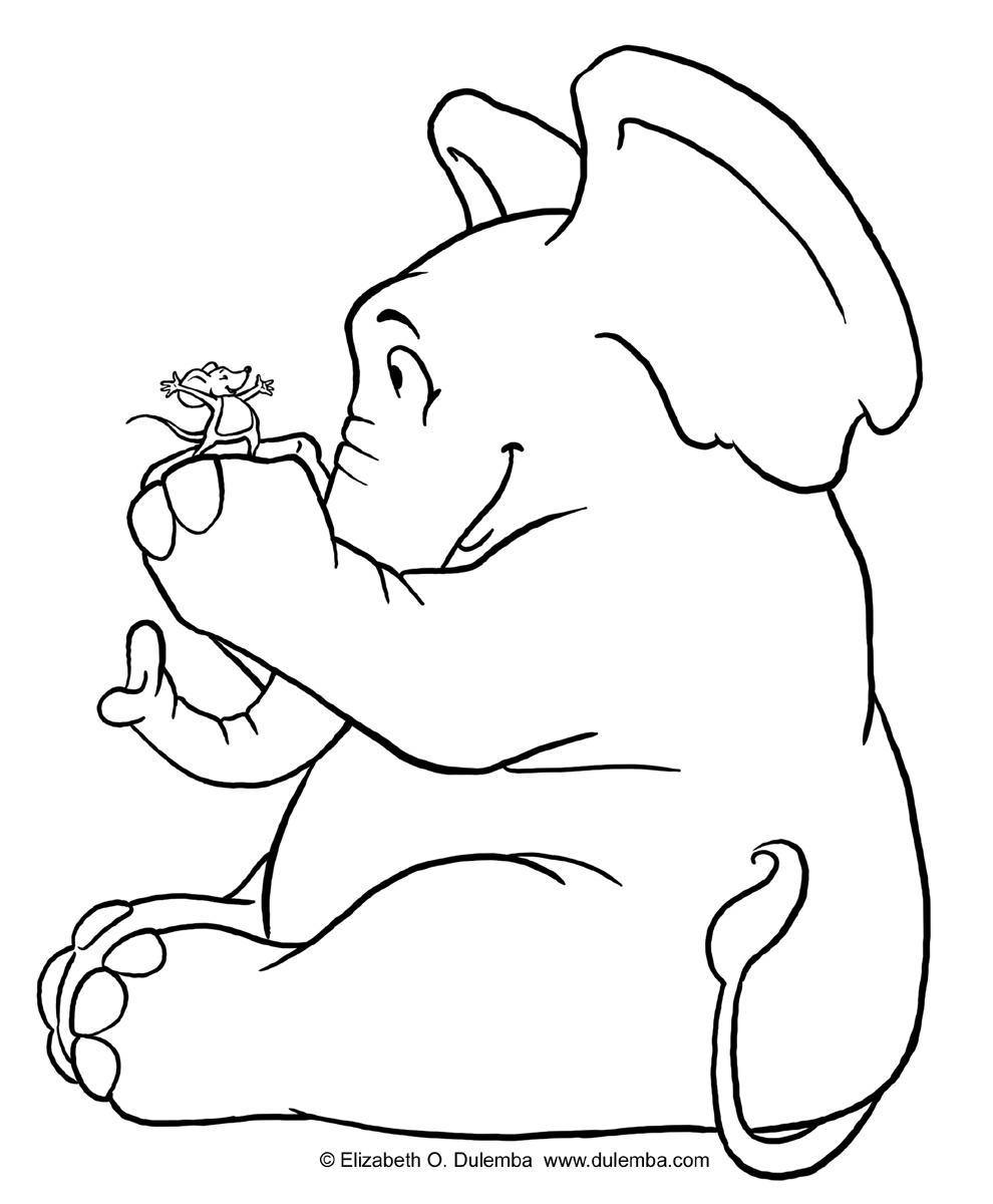 Раскраска: слон (Животные) #6407 - Бесплатные раскраски для печати