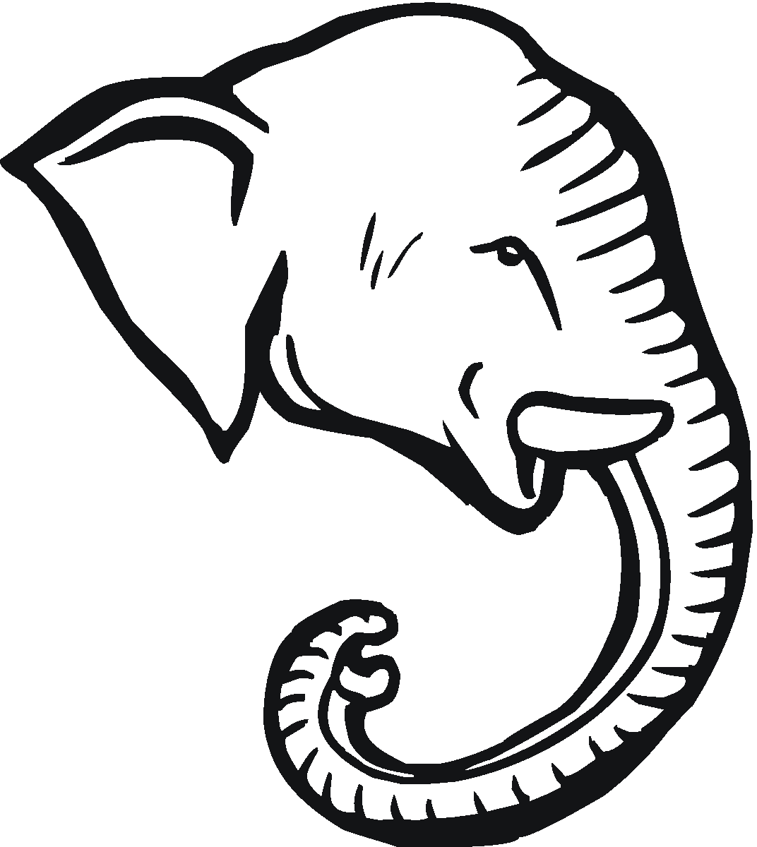 Раскраска: слон (Животные) #6410 - Бесплатные раскраски для печати