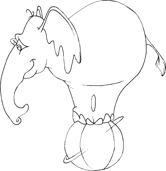 Раскраска: слон (Животные) #6413 - Бесплатные раскраски для печати